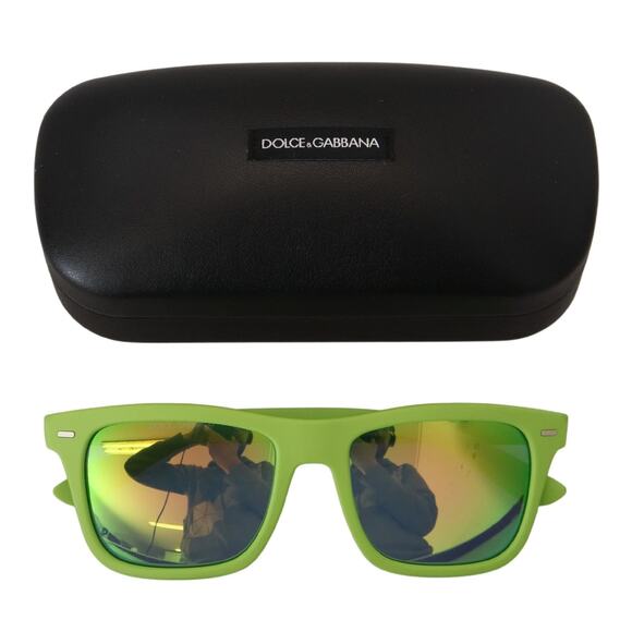 Dolce & Gabbana Green Rubber Full Rim Frame Shades DG6095 Acid Sunglasses main image 6
